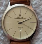 Rolex Oyster Perpetual Date Quartz, Ophalen of Verzenden, Leer, Gebruikt, Rolex