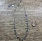 Sieraden my jewellery zilver smiley  ketting ring oorbellen, Ophalen of Verzenden, Zo goed als nieuw, Zilver