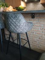 2 Nieuwe barkrukken - Groen- Metalen frame, Huis en Inrichting, Barkrukken, 60 tot 90 cm, Nieuw, Ophalen of Verzenden, Metaal