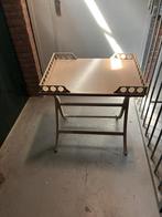 Vintage butler-tray, Huis en Inrichting, Tafels | Bijzettafels, Ophalen, Gebruikt, Rond, 55 tot 75 cm