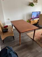 Vintage houten eettafel, Scandinavisch model, uitschuifbaar, Huis en Inrichting, Tafels | Eettafels, 50 tot 100 cm, Nieuw, 150 tot 200 cm