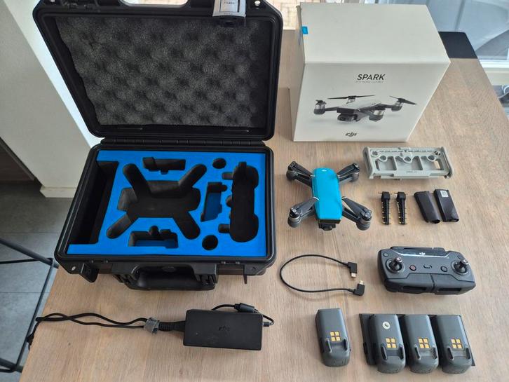 DJI Spark Fly More Combo - Complete Set!, Audio, Tv en Foto, Drones, Gebruikt, Drone met camera, Ophalen of Verzenden