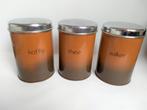 Vintage Voorraadbussen Thee, suiker, koffie Brabantia, Ophalen, Gebruikt