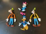 Vier Disney Figuren Danald Duck, Minnie en Goofy (2x), Verzamelen, Disney, Ophalen of Verzenden, Donald Duck, Gebruikt, Beeldje of Figuurtje