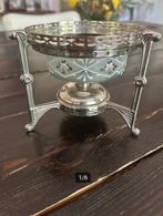 Antiek theelichtje verzilverd art deco ca 1920, Ophalen of Verzenden