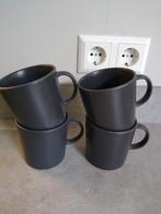 4 Matzwarte Ikea mokken, Huis en Inrichting, Ophalen of Verzenden, Overige stijlen, Kop(pen) en/of Schotel(s)