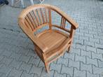 3 houten stoelen, Tuin en Terras, Ophalen, Gebruikt, Hout