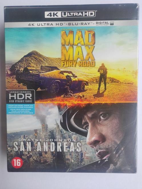 Mad Max Fury Road / San Andreas 4K UHD Blu-ray Box SEAL, Cd's en Dvd's, Blu-ray, Nieuw in verpakking, Actie, Boxset, Ophalen