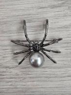Zwarte spin broche, Sieraden, Tassen en Uiterlijk, Broches, Overige materialen, 4 tot 7 cm, Verzenden, Zwart