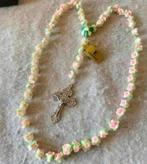 Handgemaakt Jezus ketting rozenkrans bloemen Nazarenus Jesus, Ophalen of Verzenden, Nieuw, Sieraad, Christendom | Katholiek