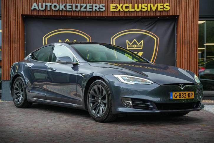 Tesla Model S Long Range Panodak Leer Adaptive Cruise Camera, Auto's, Tesla, Bedrijf, Te koop, Model S, 4x4, ABS, Achteruitrijcamera