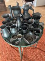 Grote Collectie Tinnen Voorwerpen, Antiek en Kunst, Antiek | Tin, Ophalen