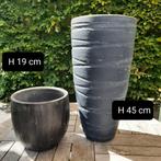Bloempotten binnen H 19 cm - H 45 cm, Tuin en Terras, Bloempotten, Ophalen, Rond, Binnen, Zo goed als nieuw