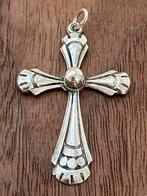 Zilveren kruisje, Sieraden, Tassen en Uiterlijk, Kettinghangers, Ophalen of Verzenden, Zo goed als nieuw, Zilver, Kruis of Symbool