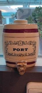 Mooie vintage keramieken port decanter, Ophalen of Verzenden