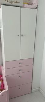 Platsa kinder kledingkast roze /wit, Ophalen of Verzenden, Zo goed als nieuw, Minder dan 50 cm, 105 cm of meer