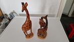2 houten giraffes, Antiek en Kunst, Ophalen of Verzenden