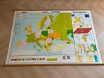 Hebri wandkaart Europa 1992, Antiek en Kunst, Ophalen, Aardrijkskunde