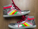 Italy blue zilveren sneaker neon leer 40, Kinderen en Baby's, Kinderkleding | Schoenen en Sokken, Meisje, Schoenen, Ophalen of Verzenden