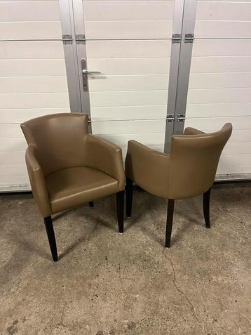 7 stuks Luxe taupe horeca restaurant stoelen zorg stoelen beschikbaar voor biedingen