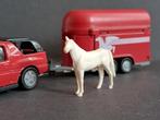 Opel Frontera horse trailer 1:55 Siku Pol, Hobby en Vrije tijd, Modelauto's | Overige schalen, Auto, Verzenden