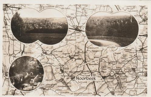 NOORBEEK Landkaart Panorama's, Verzamelen, Ansichtkaarten | Nederland, Gelopen, Limburg, 1940 tot 1960, Verzenden