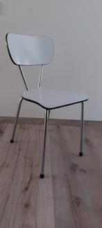 Retro Vintage Formica stoel jaren 60/ 70, Ophalen of Verzenden, Gebruikt, Wit, Eén