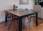 Grote zwarte eettafel. 2m lang. 1.05 breed, Huis en Inrichting, Tafels | Eettafels, 200 cm of meer, 100 tot 150 cm, Gebruikt, Rechthoekig