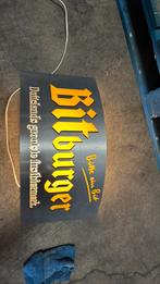 Bitburger bier lamp bord, Ophalen of Verzenden, Zo goed als nieuw, Reclamebord, Plaat of Schild, Overige merken