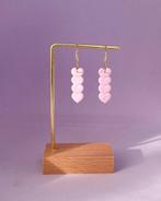 Nieuwe roze hartjes oorbellen, Sieraden, Tassen en Uiterlijk, Oorbellen, Ophalen of Verzenden, Nieuw, Roze, Overige materialen