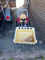 Traptractor met aanhanger en voorlader, Kinderen en Baby's, Speelgoed | Buiten | Voertuigen en Loopfietsen, Ophalen, Gebruikt