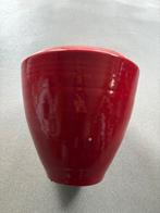 Rode bloempot voor kamerplanten, Tuin en Terras, Bloempotten, Rond, Binnen, Zo goed als nieuw, Minder dan 40 cm