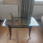 Salontafel / bijzettafel, Huis en Inrichting, Tafels | Bijzettafels, Ophalen, Gebruikt, Vierkant, Glas