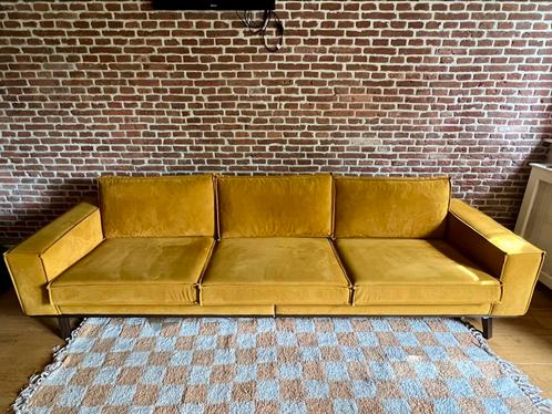 NOUS Living 4-zitsbank - velour, Huis en Inrichting, Banken | Complete zithoeken, Zo goed als nieuw, Ophalen