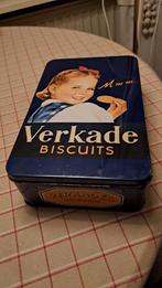 BLIK VERKADE BISCUITS 1950 LOS DEKSEL, Verzamelen, Blikken, Verzenden, Gebruikt, Verkade