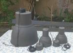 Mooie set (3) hanglampen/ industrial look/Hektar/Ikea, Huis en Inrichting, Lampen | Hanglampen, Ophalen, Gebruikt, 50 tot 75 cm