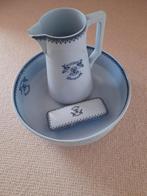 Lichtblauw Lampetstel - Belgische herkomst, Antiek en Kunst, Antiek | Keramiek en Aardewerk, Ophalen of Verzenden