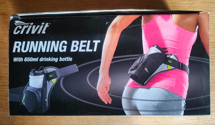 Heupband met drinkfles en extra vakjes voor bv. hardlopen, Sport en Fitness, Loopsport en Atletiek, Zo goed als nieuw, Overige typen