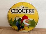 Vintage La Chouffe bord (20x20), Ophalen of Verzenden, Gebruikt, Reclamebord, Plaat of Schild, Overige merken