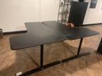 Bureau Zwart model Hoekbureau Bekant Ikea links en rechts, Ophalen of Verzenden, Gebruikt, Rechthoekig