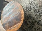 Salontafel - De Bommel - Gerecycled Hout, Ophalen, Rond, Zo goed als nieuw, Minder dan 50 cm