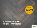 Houten vloer - Duoplank Visgraat - Eiken - OUTLETPRIJZEN, Nieuw, 10 m² of meer, 10 tot 30 cm, Hout
