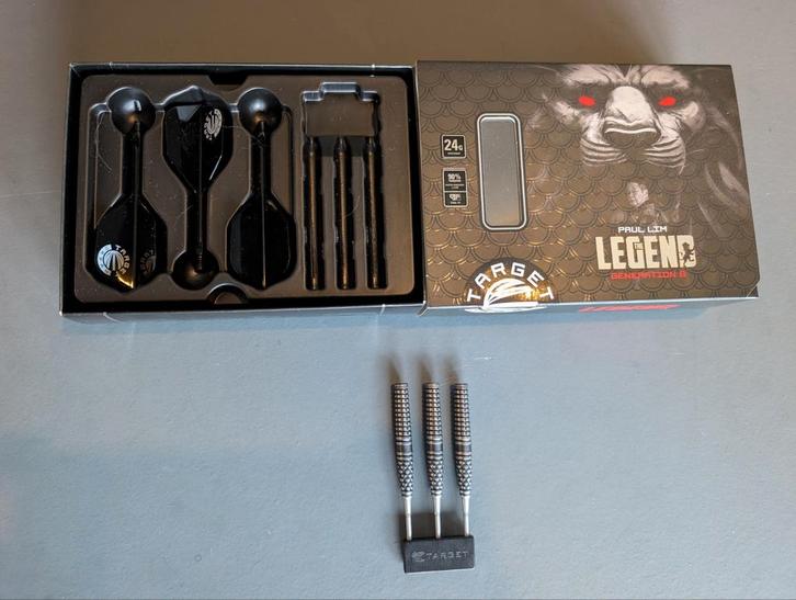 Paul Lim gen 8 24 gram Swiss point, Sport en Fitness, Darts, Zo goed als nieuw, Pijlen, Ophalen of Verzenden
