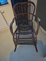 Rotan schommelstoel, Huis en Inrichting, Stoelen, Ophalen, Bruin, Riet of Rotan, Zo goed als nieuw