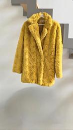 Gele bontjas maat M/L, Maat 38/40 (M), Geel, Ophalen of Verzenden, Zo goed als nieuw