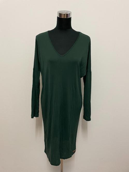 J517 - Groene Moscow jurk maat S (1), Kleding | Dames, Jurken, Zo goed als nieuw, Maat 38/40 (M), Groen, Ophalen of Verzenden