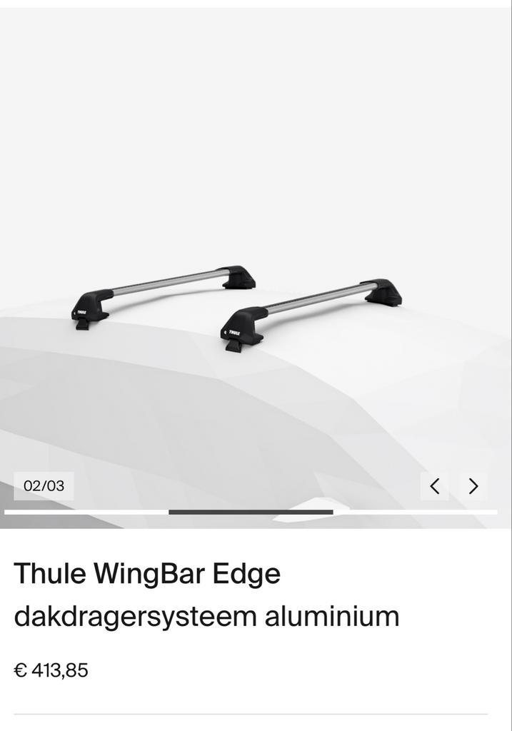 Vw Golf 5dr  Thule WingBar Edge Dakdragers set bijna nieuw, Auto diversen, Dakdragers, Zo goed als nieuw, Ophalen of Verzenden