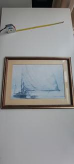Zeilboot Afbeelding Ingelijst - 48x38cm, Ophalen of Verzenden