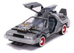 Back to the future auto miniatuur model van metaal met licht