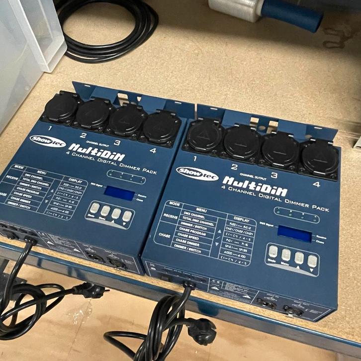 Showtec MultiDim 4-kanaals Dimmerpack (2x), Muziek en Instrumenten, Licht en Laser, Gebruikt, Licht, Ophalen of Verzenden